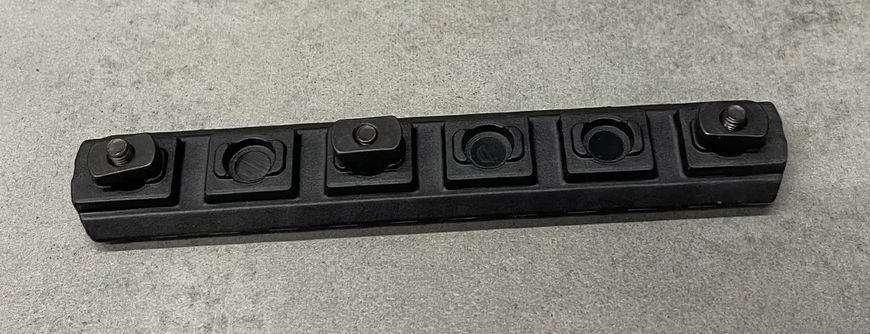 Планка Picatinny для кріплення на M-LOK, Чорна, DLG TACTICAL (DLG-113-black) 11 Slots, планка Пікатінні для M-LOK 11 слотів 242251 фото