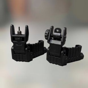 Мушка і цілик 45&deg;, DLG Tactical DLG-184, низькі, складні, на Picatinny 245540 фото