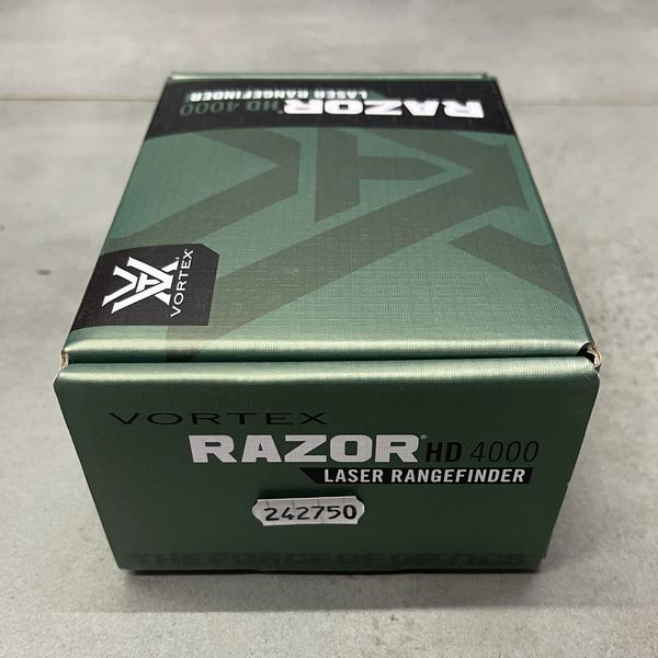 Далекомір лазерний Vortex Razor HD 4000 (LRF-250), дальність 4.6-3657м, 7х25, кутова компенсація, режим LOS для стрільби з гвинтів 242750 фото