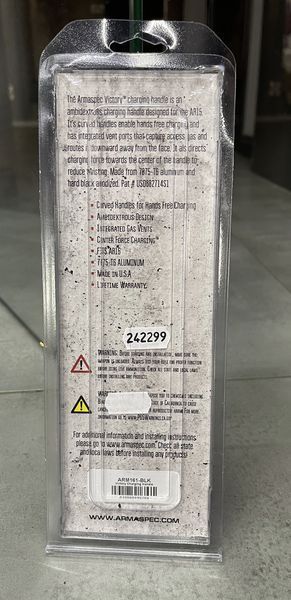 Рукоятка взведения Armaspec Victory двухсторонняя для AR15, Черный&nbsp;цвет (ARM161) 242299 фото