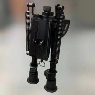 Стрілецькі сошки KONUS BIPOD, гумові насадки на ніжки, висота 15-22 см на планку Weaver/Picatinny 241942 фото