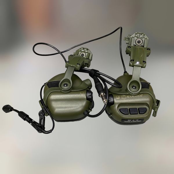 Наушники Earmor M32 Mod3 c креплением на шлем HD-ACC-08, активные, со съёмным микрофоном и гарнитурой, Олива 244821-244442 фото