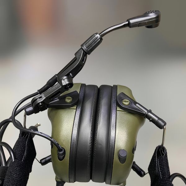 Наушники Earmor M32 Mod3 c креплением на шлем HD-ACC-08, активные, со съёмным микрофоном и гарнитурой, Олива 244821-244442 фото