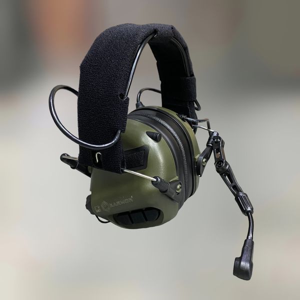 Наушники Earmor M32 Mod3 c креплением на шлем HD-ACC-08, активные, со съёмным микрофоном и гарнитурой, Олива 244821-244442 фото
