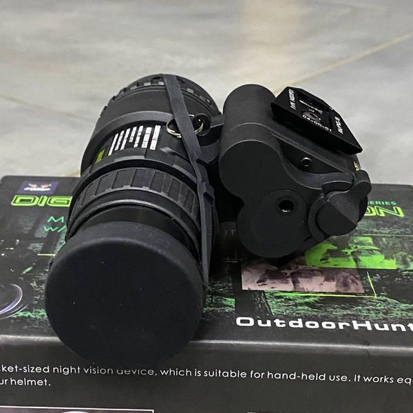 Монокуляр нічного бачення Spina optics PVS-18, 1х32, цифровий, кріплення на шолом + на Пікатінні + підсумок 244738 фото