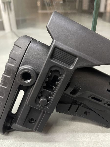 Приклад (база) DLG TBS COMPACT DLG-130-052-black, Чорний, Mil-Spec, з високим підщічником 4 см 242242 фото