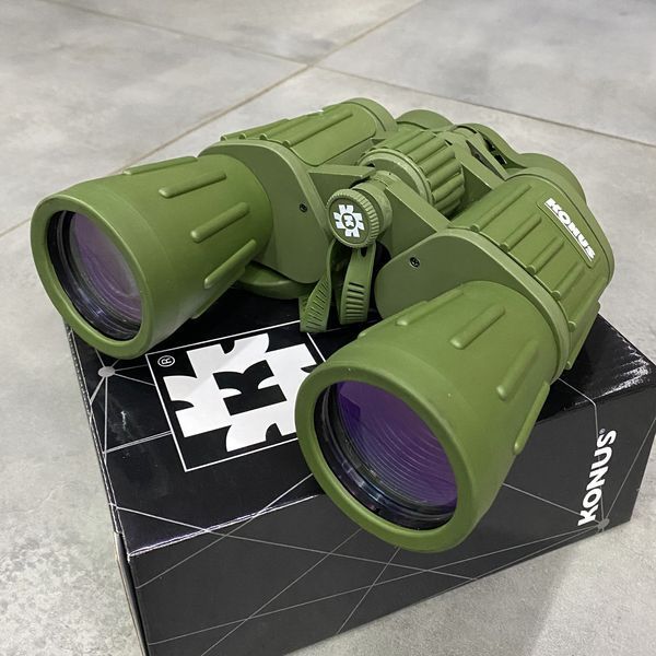 Бинокль KONUS KONUSARMY 10x50&nbsp;W.A., широкое поле обзора, чехол 243991 фото