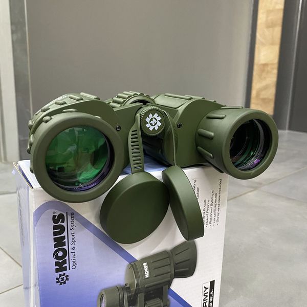 Бинокль KONUS KONUSARMY 8x42 W.A., широкое поле обзора, чехол 243992 фото