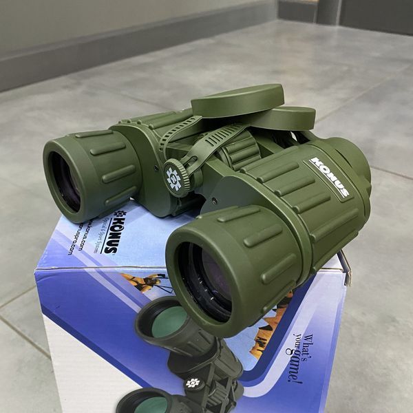 Бинокль KONUS KONUSARMY 8x42 W.A., широкое поле обзора, чехол 243992 фото