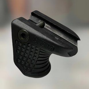 Упор DLG TACTICAL (DLG-151-black) з гніздом для QD антабки, колір Чорний, упор на цівку на планку Пікатінні 242839 фото