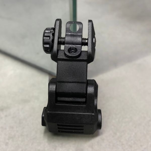Мушка и целик высокие, DLG TACTICAL (DLG-167), цвет Черный, съемные на Picatinny, откидные 241855 фото