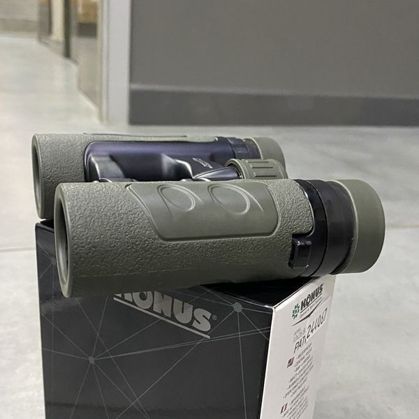 Бинокль Konus Patrol 10x26 WP, цвет Олива, чехол, нашейный ремень, компактный, водонепроницаемый 244067 фото