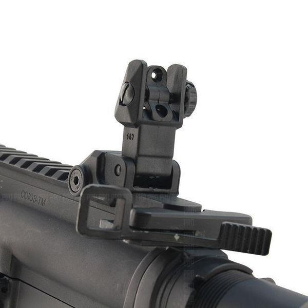 Мушка и целик высокие, DLG TACTICAL (DLG-167), цвет Черный, съемные на Picatinny, откидные 241855 фото