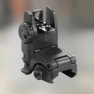 Цілик складаний Magpul MBUS Sight &ndash; Rear (MAG248), колір Чорний, полімер, кріплення на Picatinny (MAG248-BLK) 243746 фото