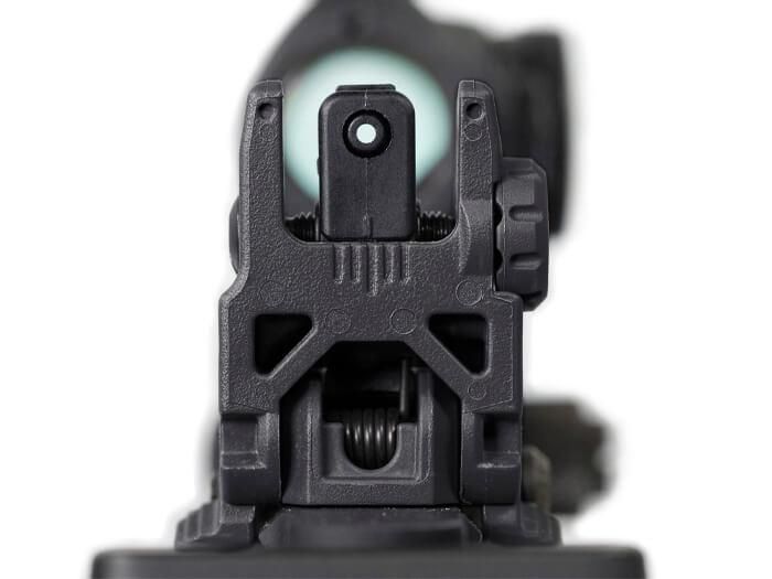 Цілик складаний Magpul MBUS Sight &ndash; Rear (MAG248), колір Чорний, полімер, кріплення на Picatinny (MAG248-BLK) 243746 фото