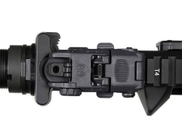 Цілик складаний Magpul MBUS Sight &ndash; Rear (MAG248), колір Чорний, полімер, кріплення на Picatinny (MAG248-BLK) 243746 фото
