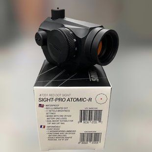 Коліматорний приціл KONUS SIGHT-PRO ATOMIC-R 1x20,&nbsp;3 MOA, червона крапка 241618 фото