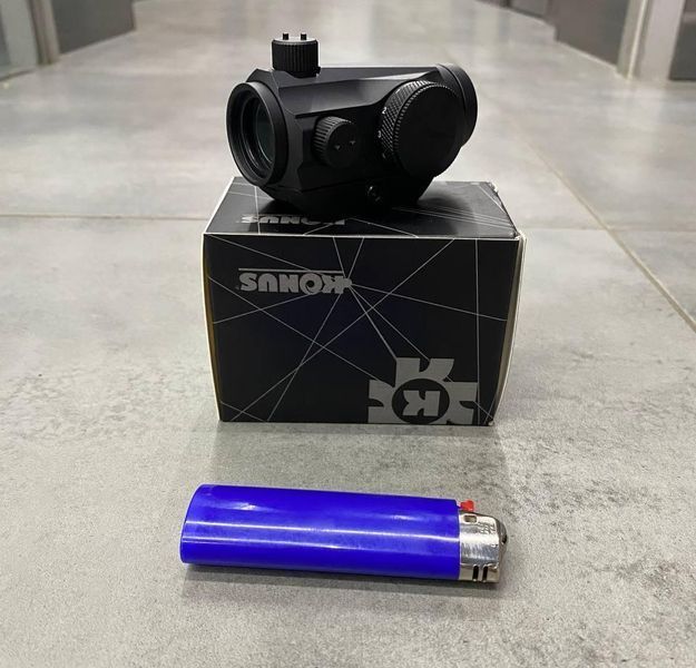 Коліматорний приціл KONUS SIGHT-PRO ATOMIC-R 1x20,&nbsp;3 MOA, червона крапка 241618 фото