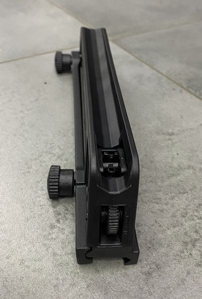 Ручка для транспортування AR та аналогів Чорна, DLG TACTICAL (DLG-068) на планку Пікатінні, вбудований цілик 241852 фото