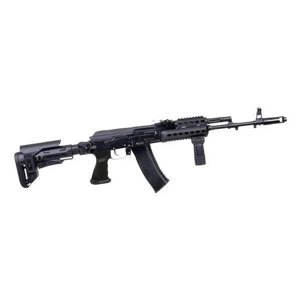Рукоятка пістолетна AK 47/74 DLG Tactical DLG-181, колір &ndash; Чорний, прогумована, з відсіком 245274 фото