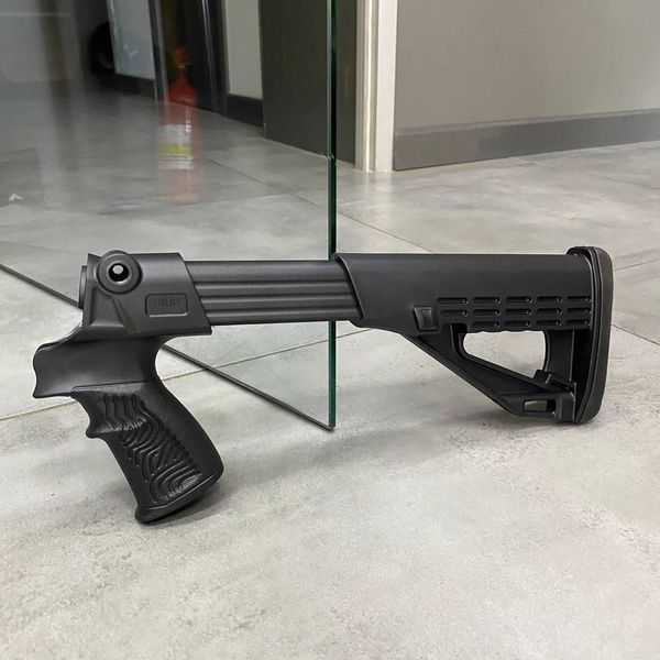 Рукоятка пістолетна на Mossberg 500 / 590 та Maverick 88 DLG Tactical (DLG-118), полімерна, з відсіком і гніздами для кріплення 244082 фото
