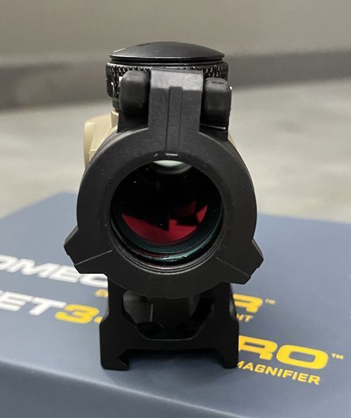 Комплект: Приціл коліматорний + Магніфер, Sig Sauer Romeo MSR 1х20, JULIET3-MICRO 3X22, приціл зі збільшувачем 242101 фото