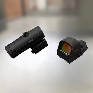 Прицільний комплект: коліматорний приціл Holosun HS510C і магніфер Holosun HM3X 3x Combo Set, швидкознімне кріплення на Picatinny 243826 фото