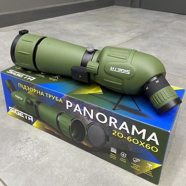 Підзорна труба Sigeta PANORAMA 20-60x60 зі штативом 242942 фото