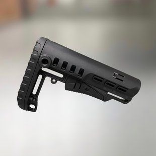 Приклад (база) DLG TBS TACTICAL, DLG-087-black, Черный, для гвинтівок з трубкою розміру Mil-Spec 241778 фото