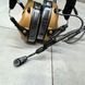 Наушники тактические Earmor M32X MOD4, активные, с креплением на шлем и оголовьем, цвет Койот (коричневый) 245516 фото 5