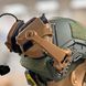Наушники тактические Earmor M32X MOD4, активные, с креплением на шлем и оголовьем, цвет Койот (коричневый) 245516 фото 9