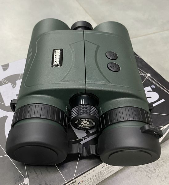 Бінокль із лазерним далекоміром KONUS KONUSRANGE-2 10x42 з дальністю вимірювань 1200 метрів 241967 фото