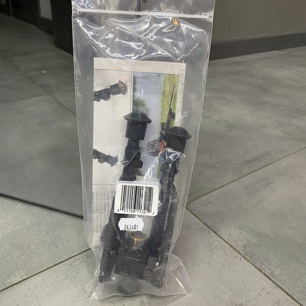 Сошки Harris Bipod S-BRMP на Picatinny, 152-229 мм, шарнирная база, подпружиненные ножки 243401 фото