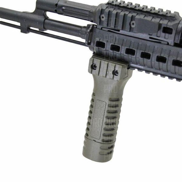 Рукоятка передняя DLG TACTICAL (DLG-115), цвет Койот, с отсеком, с планкой Пикатинни, рукоятка переноса огня 241863 фото