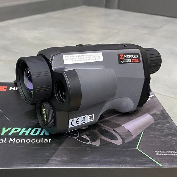 Тепловизионный монокуляр HikMicro Gryphon GH35L LRF, 35 мм, лазерный дальномер, цифровая камера, Wi-Fi 243415 фото