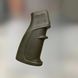 Рукоятка пістолетна для AR15 прогумована DLG TACTICAL (DLG-106-green), колір Олива, з відсіком для батарейок 241879 фото