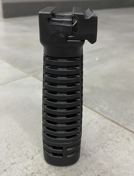 Рукоятка передня DLG TACTICAL (DLG-115-black), колір Чорний, з відсіком, з планкою Пікатінні, рукоятка перенесення вогню 241864 фото