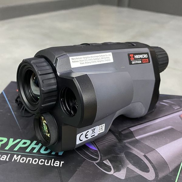 Тепловизионный монокуляр HikMicro Gryphon GH25L LRF, 25 мм, лазерный дальномер, цифровая камера, Wi-Fi 243416 фото