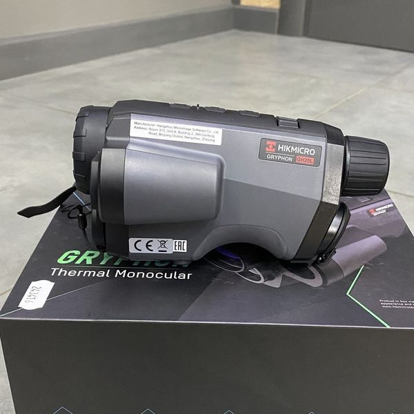 Тепловизионный монокуляр HikMicro Gryphon GH25L LRF, 25 мм, лазерный дальномер, цифровая камера, Wi-Fi 243416 фото