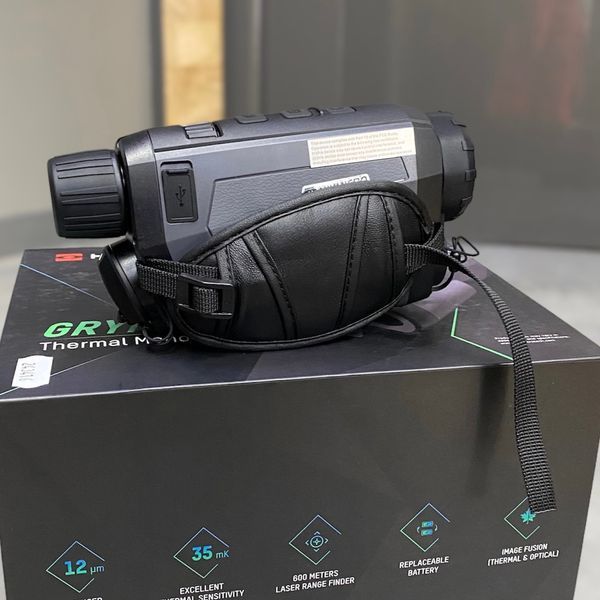 Тепловизионный монокуляр HikMicro Gryphon GH25L LRF, 25 мм, лазерный дальномер, цифровая камера, Wi-Fi 243416 фото