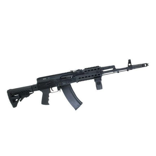 Рукоятка передня коротка DLG TACTICAL (DLG-117-black), колір Чорний, з відсіком, з планкою Пікатінні 241861 фото