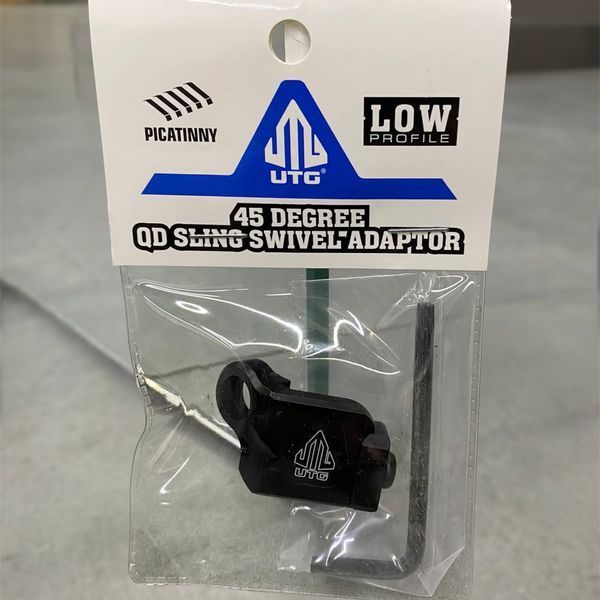 Кріплення адаптер для QD антабки Leapers UTG, з кутом 45&deg;, Picatinny, двостороннє, TL-SWPM01 243189 фото
