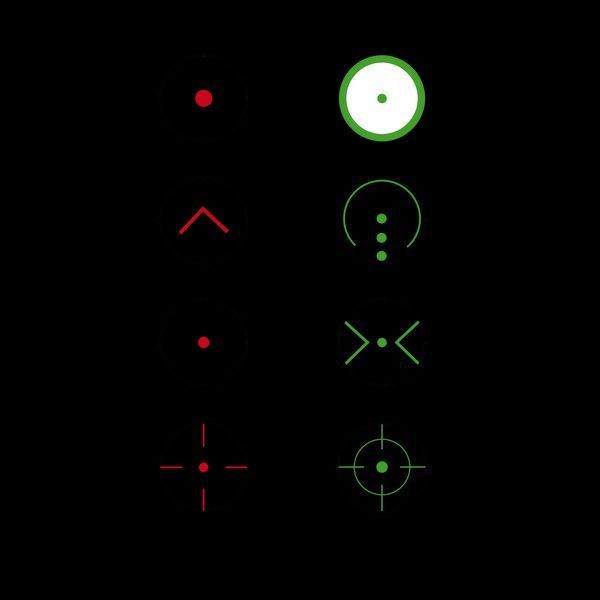 Коліматорний приціл KONUS SIGHT-PRO R8, з підзарядкою, 8 сіток, кріплення на 22 мм / 11 мм 243879 фото