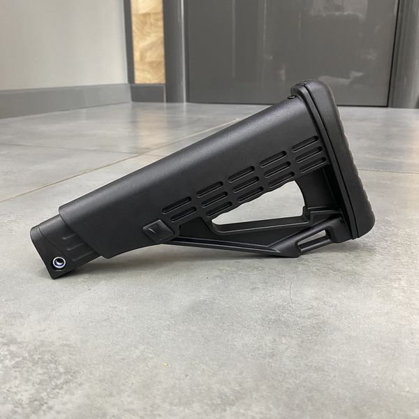 Приклад із трубою для помпових рушниць DLG Tactical TBS Solid DLG-083, Com Spec, колір &ndash; Чорний 244429 фото