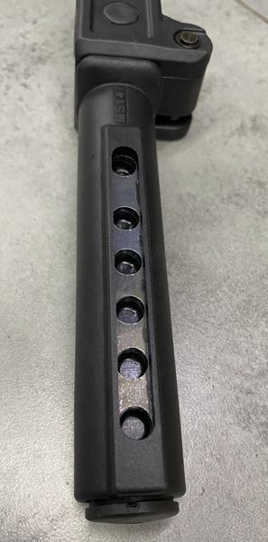 Труба складана для прикладу АК, DLG TACTICAL (DLG-147-black), Mil Spec Чорна, трубний складаний адаптер 241774 фото