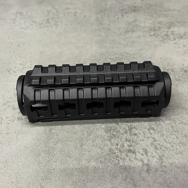 Цівка на АК 47/74 DLG TACTICAL (DLG-133-black), полімерна, колір Чорний, 1 планка пікатінні, з кріпленням M-LOK 242501 фото