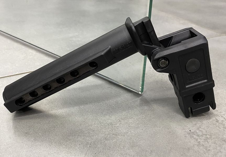 Труба складана для прикладу АК, DLG TACTICAL (DLG-147-black), Mil Spec Чорна, трубний складаний адаптер 241774 фото