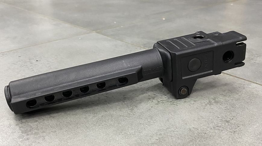 Труба складана для прикладу АК, DLG TACTICAL (DLG-147-black), Mil Spec Чорна, трубний складаний адаптер 241774 фото