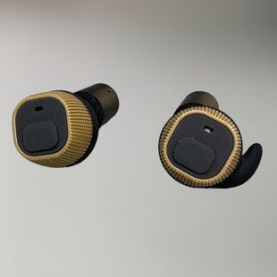 Беруші для стрільби Earmor M20, активні, NRR 22, колір - Койот (коричневий), активні беруші військові (M20-CB) 243807 фото