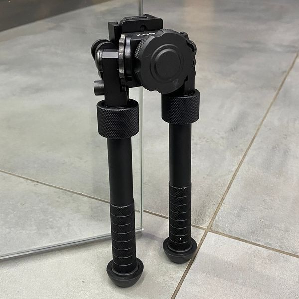 Сошки Konus Bipod-T, 12-23 см, швидке кріплення на планку Weaver/Picatinny, гумові наконечники (01949) 244533 фото